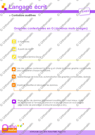 Page 1 de la fiche