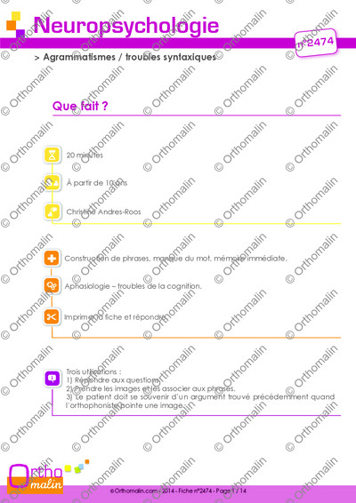 Page 1 de la fiche