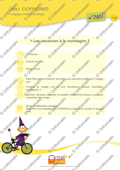 Page 1 de la fiche