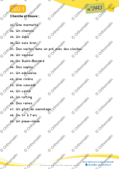 Page 7 de la fiche