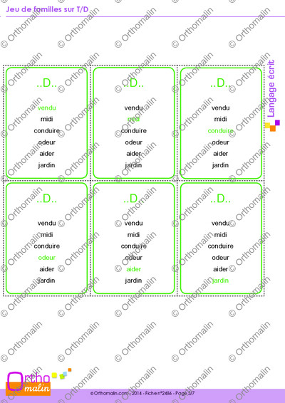 Page 5 de la fiche