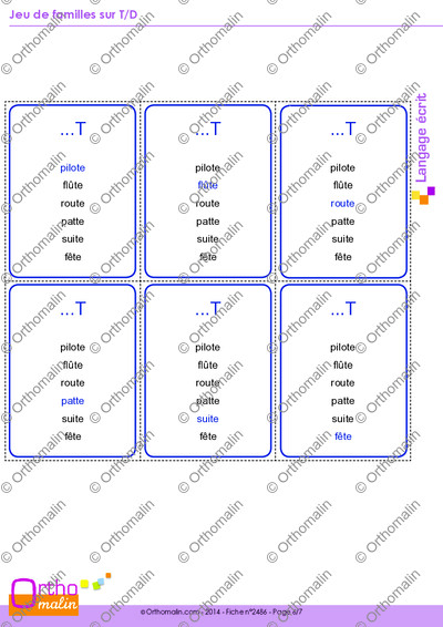 Page 6 de la fiche
