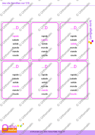 Page 7 de la fiche