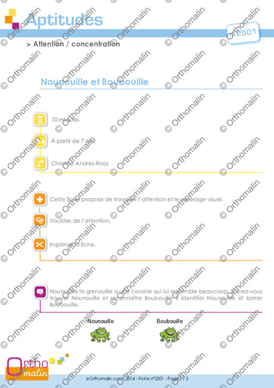 Page 1 de la fiche