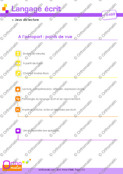 Page 1 de la fiche