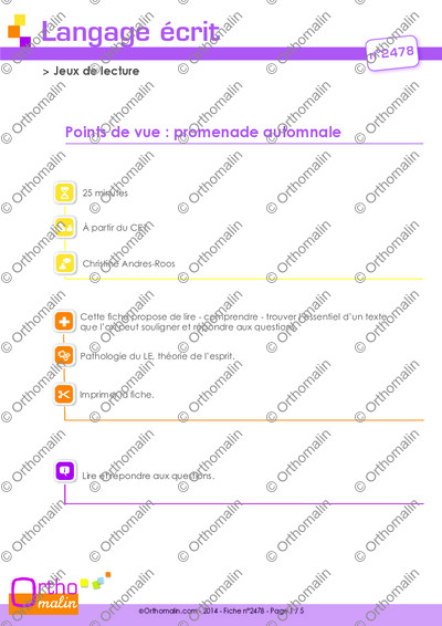 Page 1 de la fiche