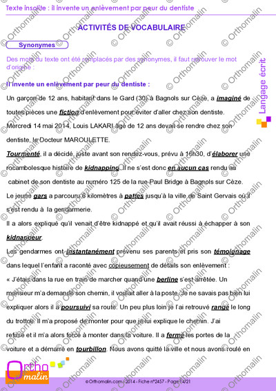 Page 14 de la fiche