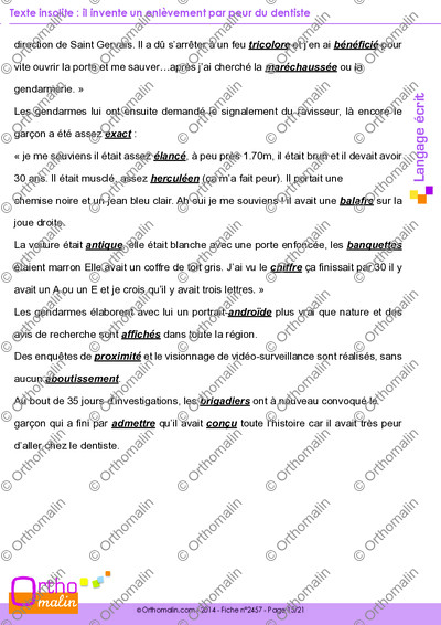Page 15 de la fiche