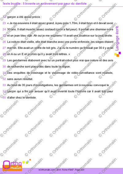 Page 3 de la fiche
