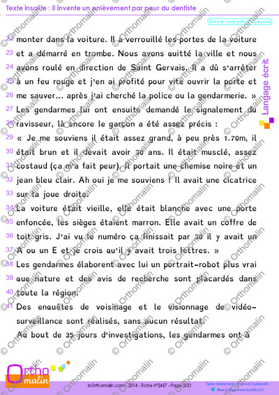 Page 5 de la fiche
