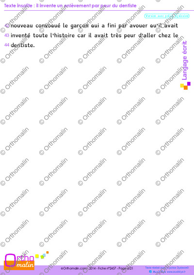 Page 6 de la fiche