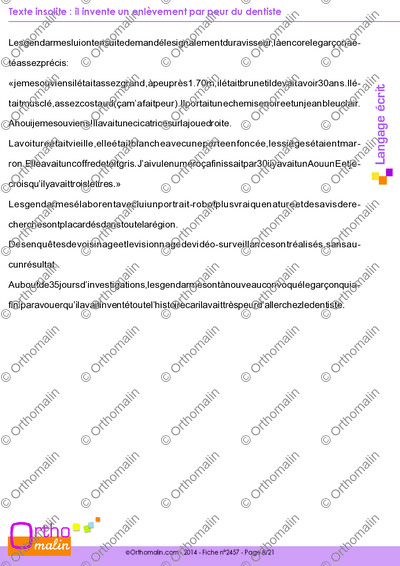 Page 8 de la fiche