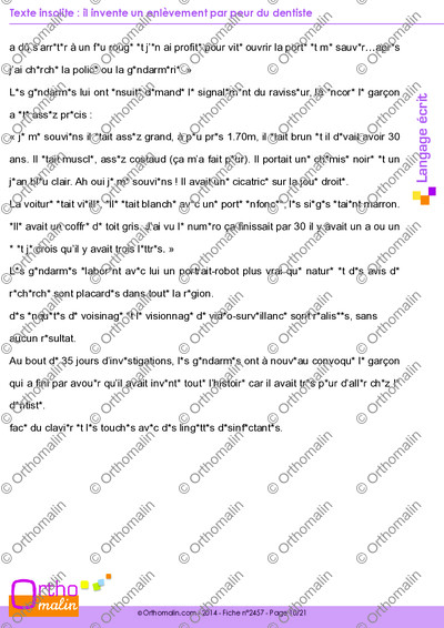 Page 10 de la fiche