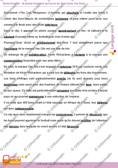 Page 15 de la fiche