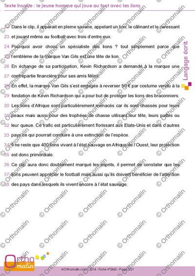 Page 3 de la fiche