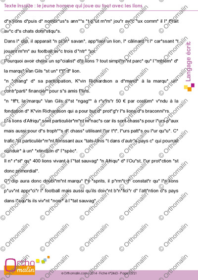 Page 10 de la fiche