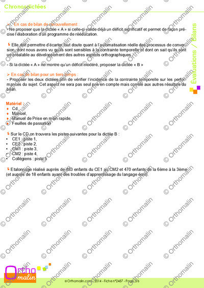 Page 3 de la fiche