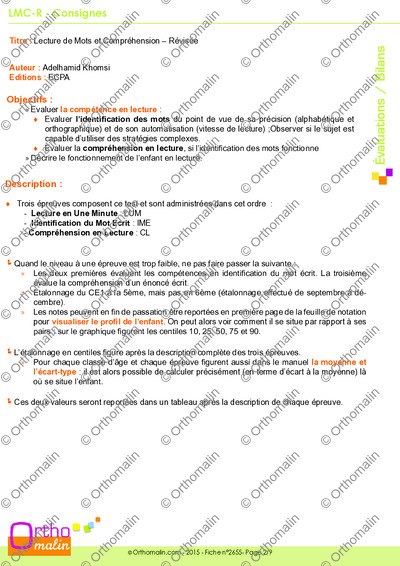Page 2 de la fiche