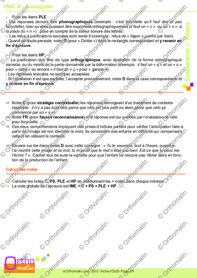 Page 6 de la fiche