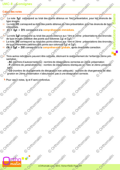 Page 9 de la fiche