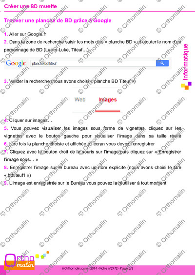 Page 3 de la fiche