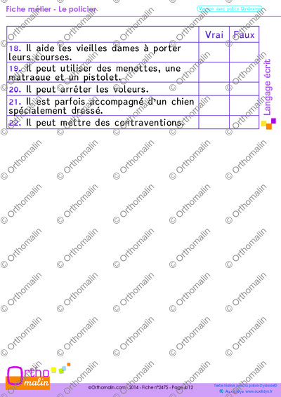 Page 4 de la fiche