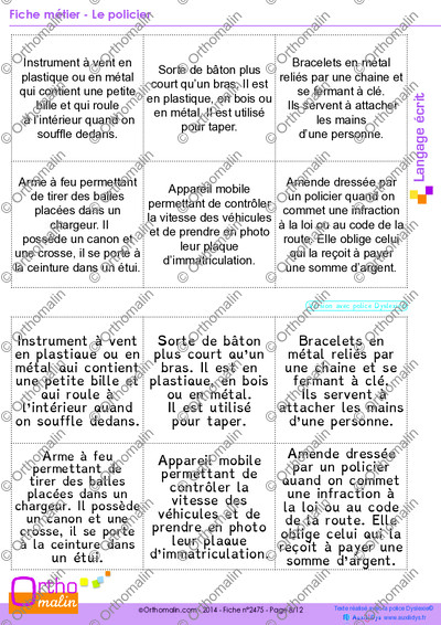Page 8 de la fiche