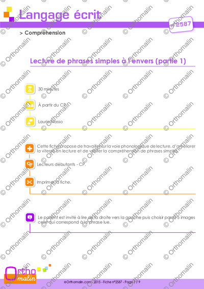 Page 1 de la fiche