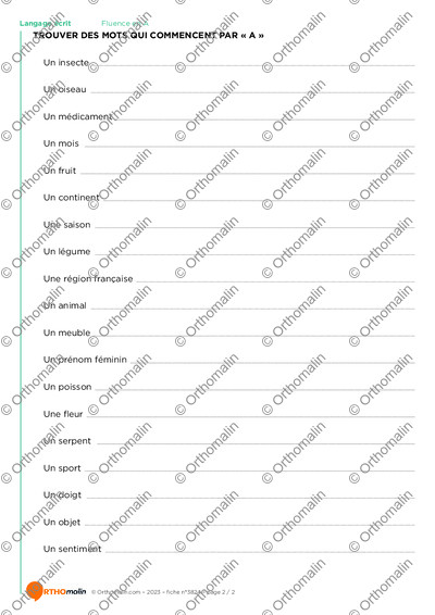 Page 2 de la fiche