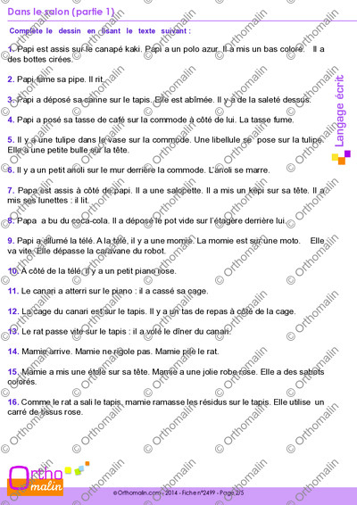 Page 2 de la fiche