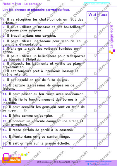 Page 3 de la fiche