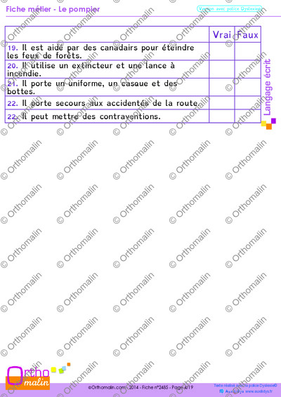 Page 4 de la fiche