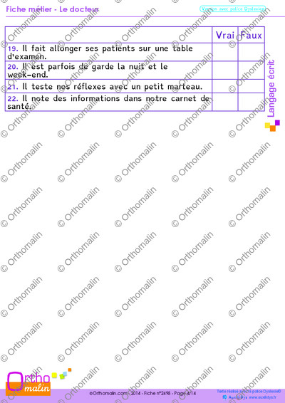 Page 4 de la fiche