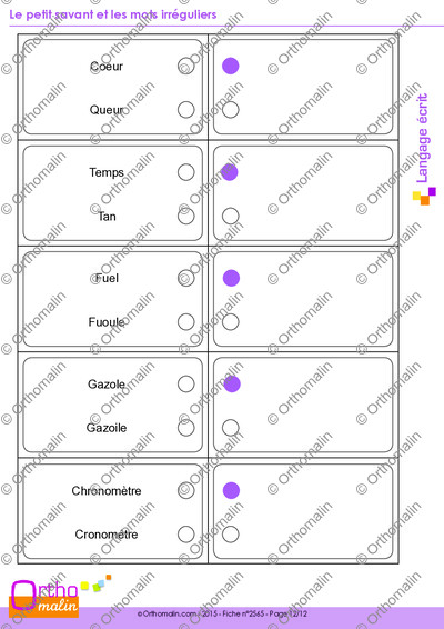 Page 12 de la fiche