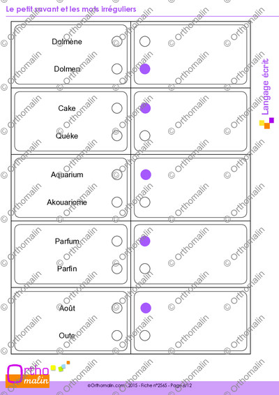Page 6 de la fiche