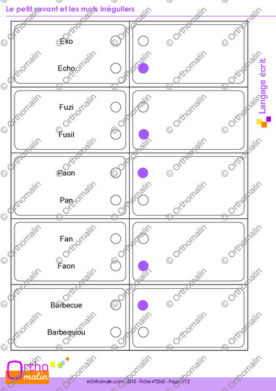 Page 7 de la fiche