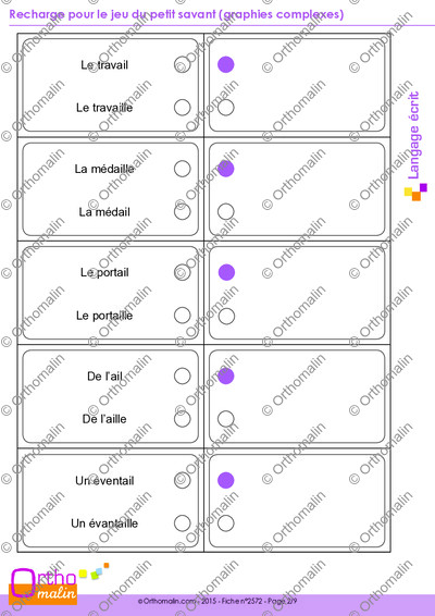 Page 2 de la fiche