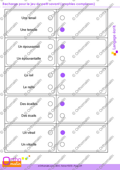 Page 3 de la fiche