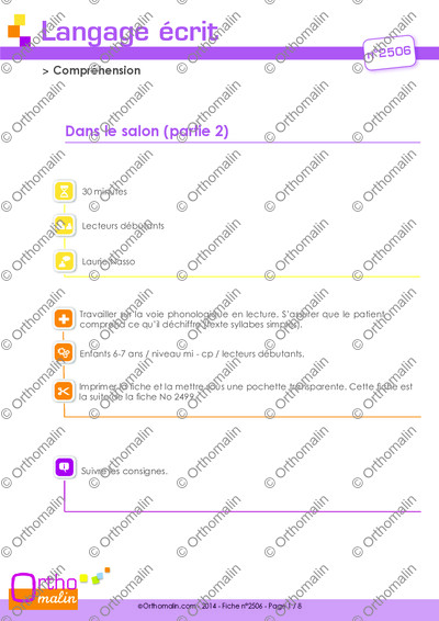 Page 1 de la fiche