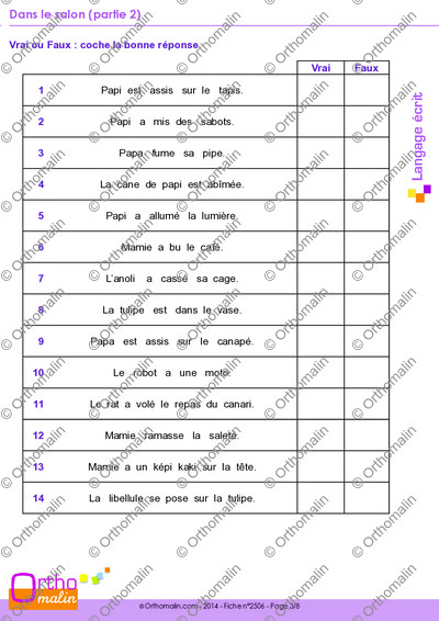 Page 3 de la fiche