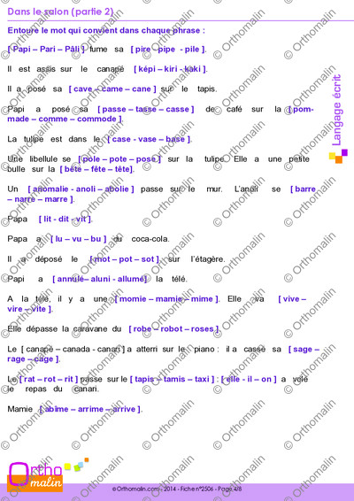 Page 4 de la fiche