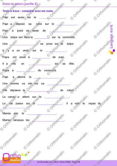 Page 7 de la fiche