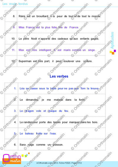 Page 11 de la fiche
