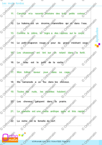 Page 4 de la fiche