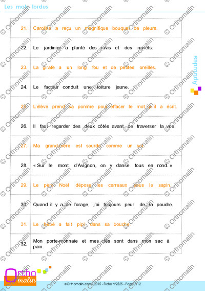 Page 7 de la fiche