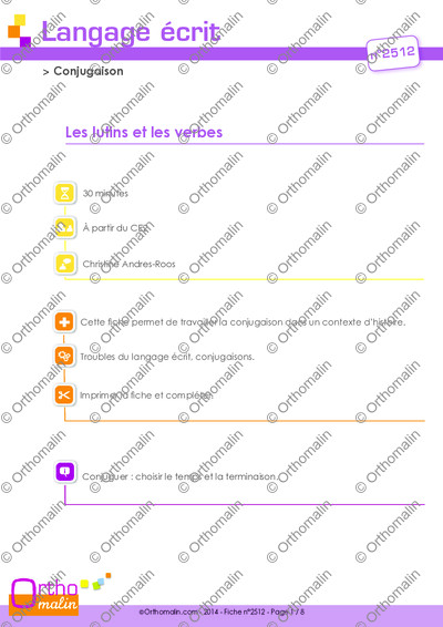 Page 1 de la fiche