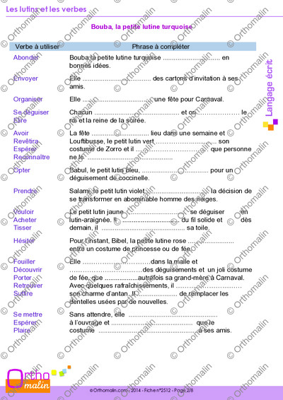 Page 2 de la fiche