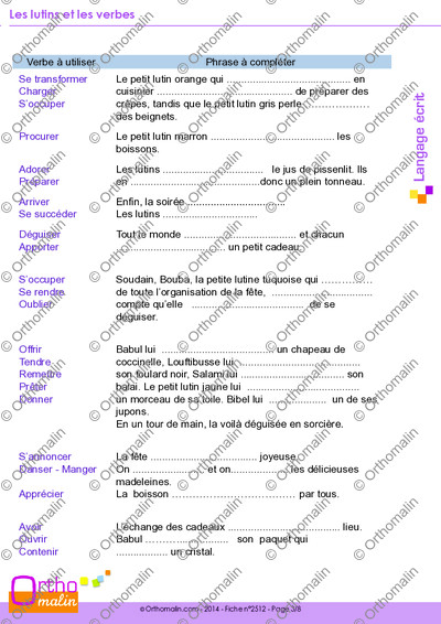 Page 3 de la fiche