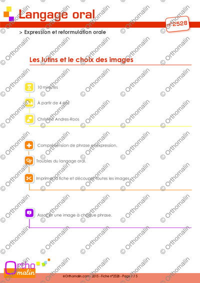 Page 1 de la fiche