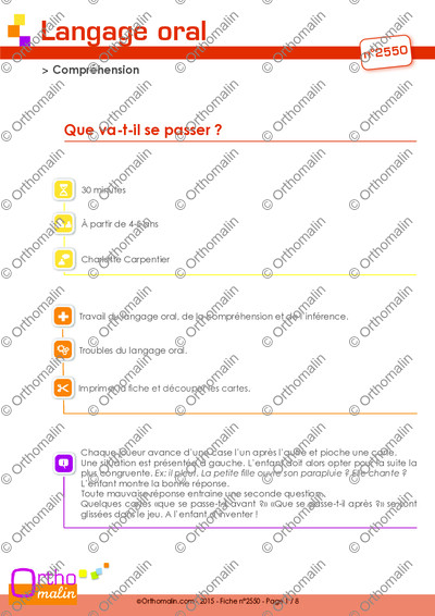 Page 1 de la fiche